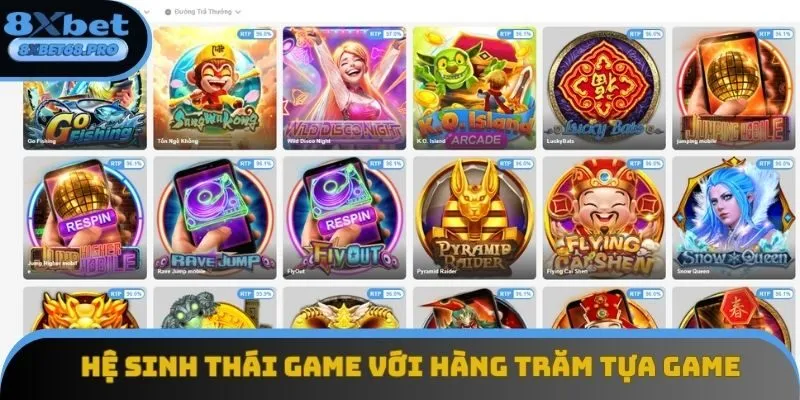 Hệ sinh thái game phong phú với hàng trăm tựa game