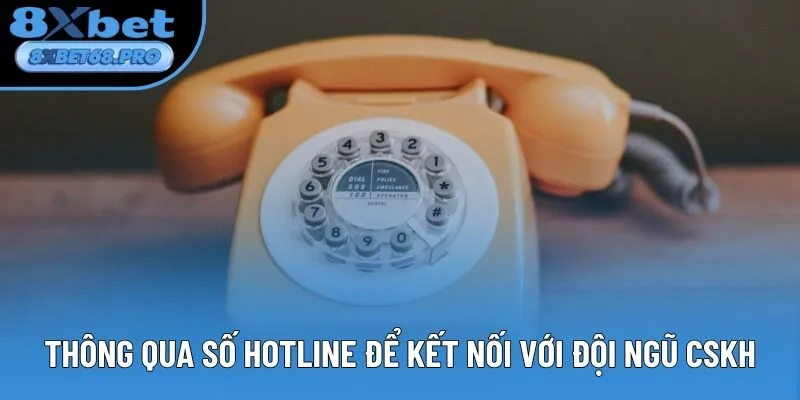Thông qua số hotline để kết nối với đội ngũ CSKH Thông qua số hotline để kết nối với đội ngũ CSKH